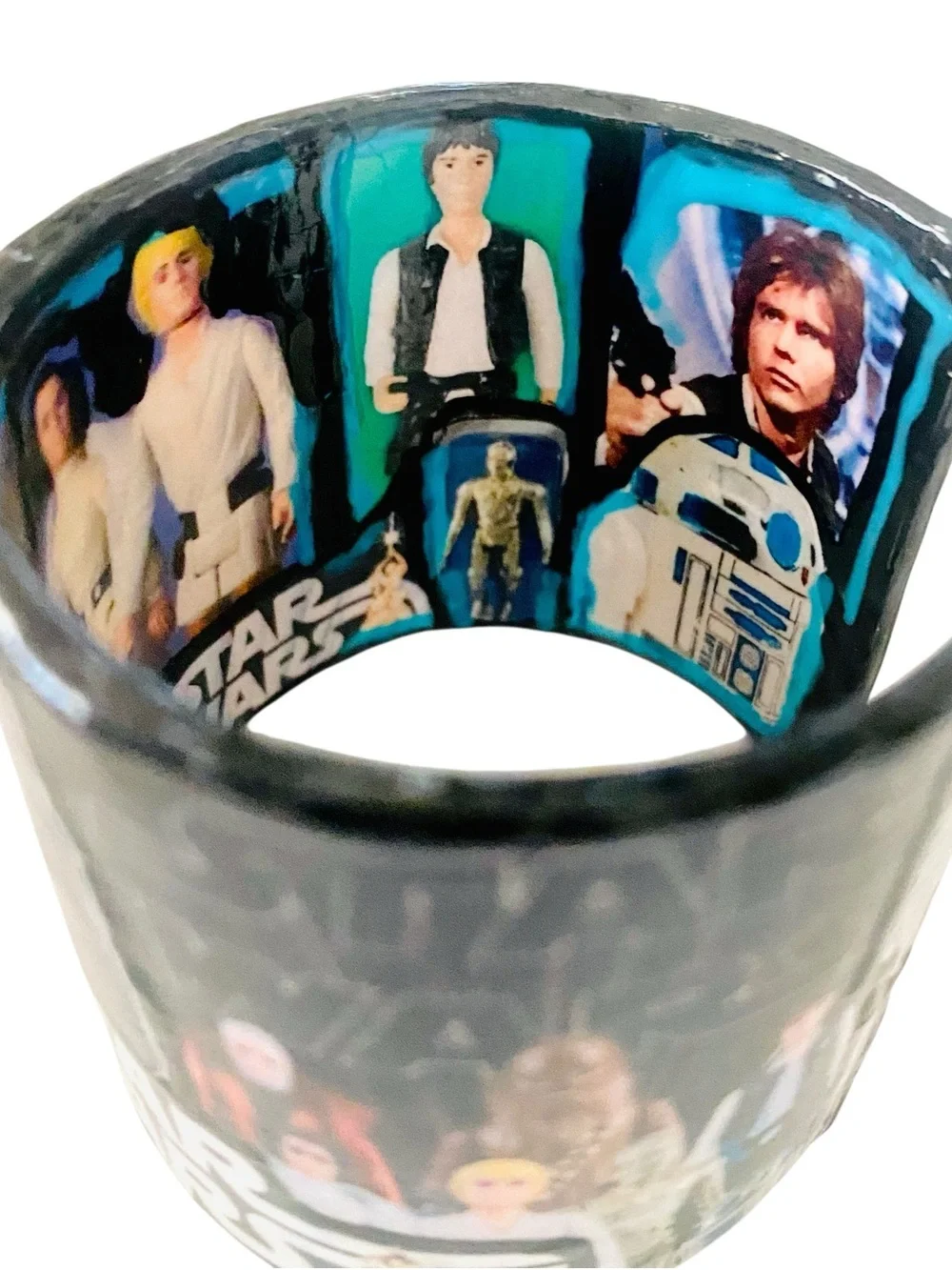 Star Wars Multi-Color Character Collage Wide Cuff Bracelet